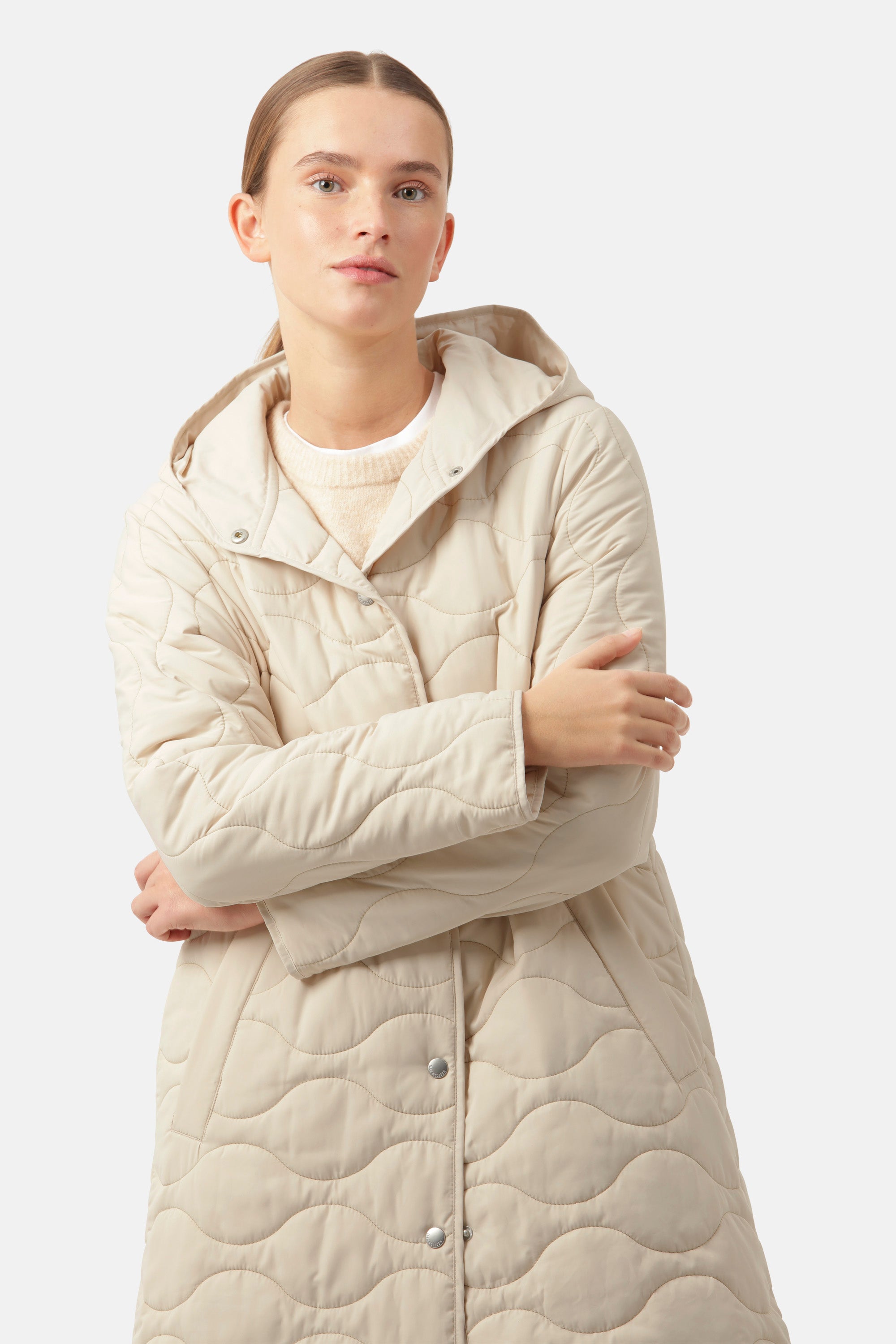 Ilse Jacobsen Hornbæk Outerwear Quilt Coat Coat 112 Light Sand